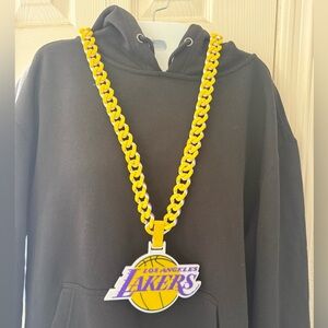 NBA Los Angeles Lakers Yellow and Purple Fan Necklace